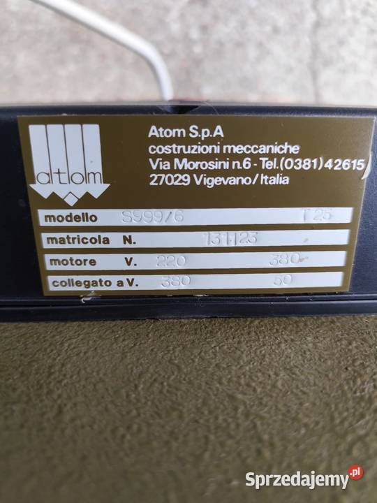Atom SL999 6 wykrawarka sztanca siekarka prasa Łaskarzew sprzedam