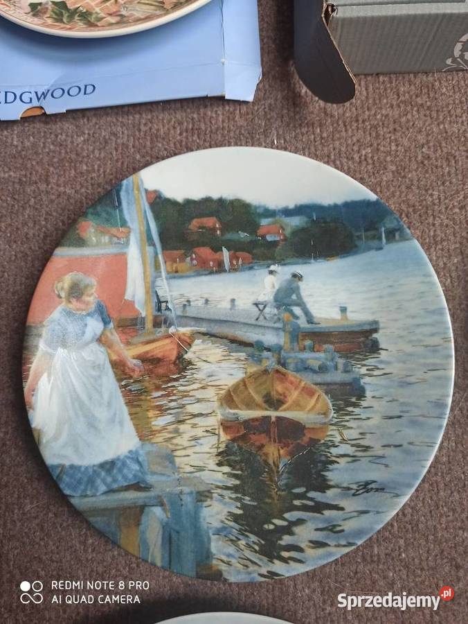 talerz z widokiem Rorstrand pomorskie Gdańsk