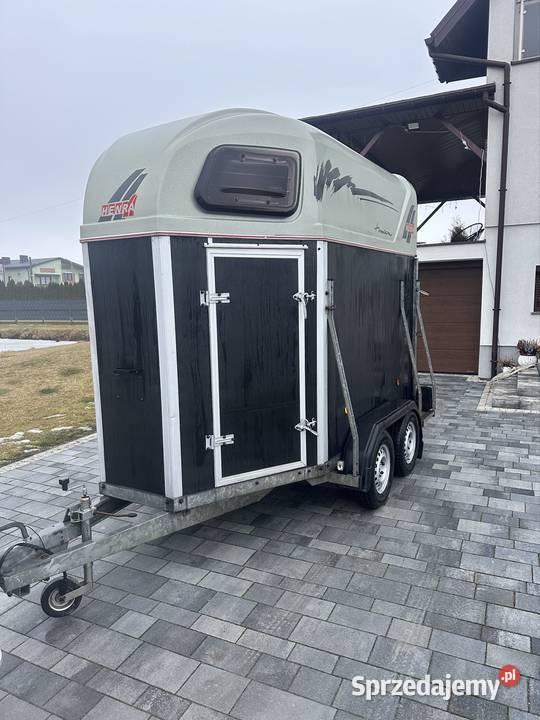 Przyczepa do przewozu 2 koni kat b dmc 1300 Alu Do przewozu koni Mokra