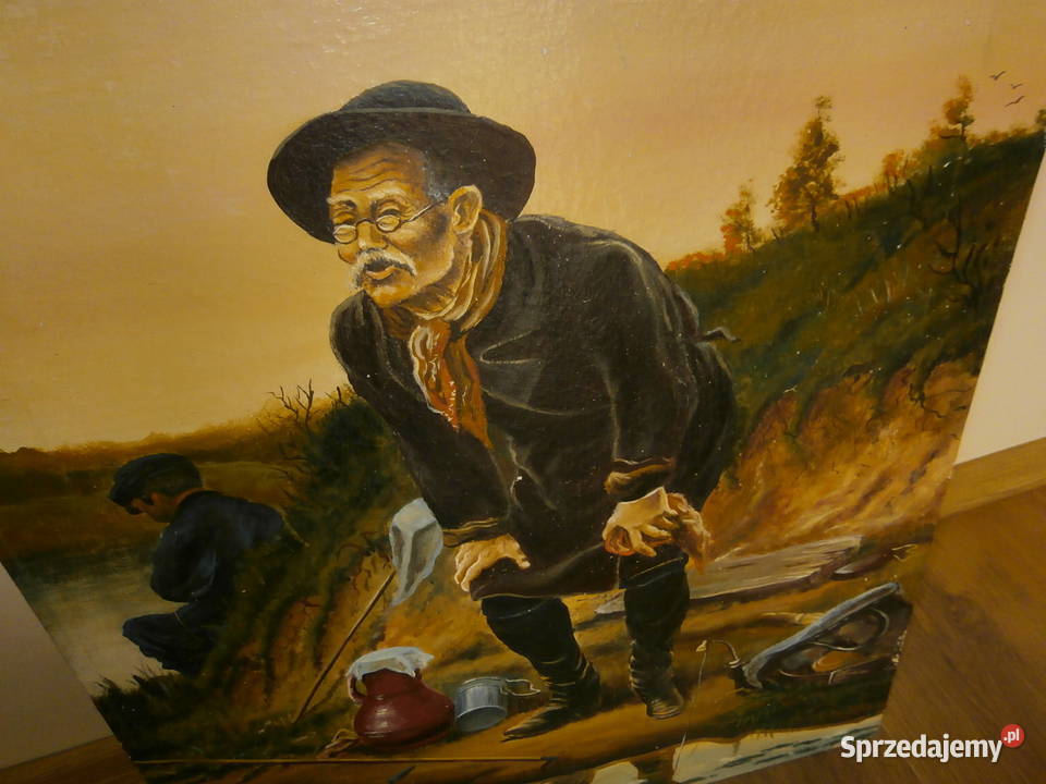 Obraz na płótnie PajorM 1984r ładny stan Łódź