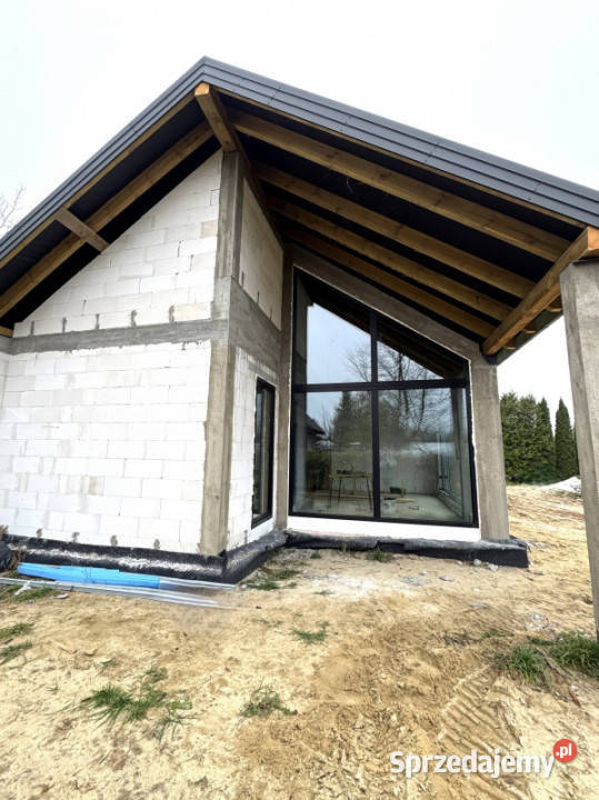 Dom budowany siebie nowoczesna bryła budynku pustak mazowieckie Dębe