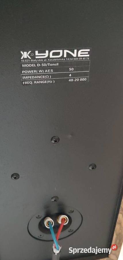 Kolumny Yone model D50Tonsil Maestro siesta Słuchawki i głośniki Ząbki