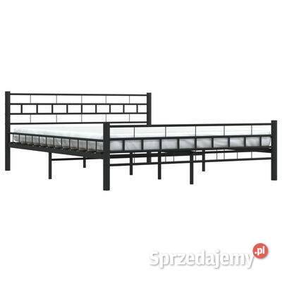 vidaXL Rama łóżka czarna stalowa 160 x 200 Ramy i stelaże Warszawa