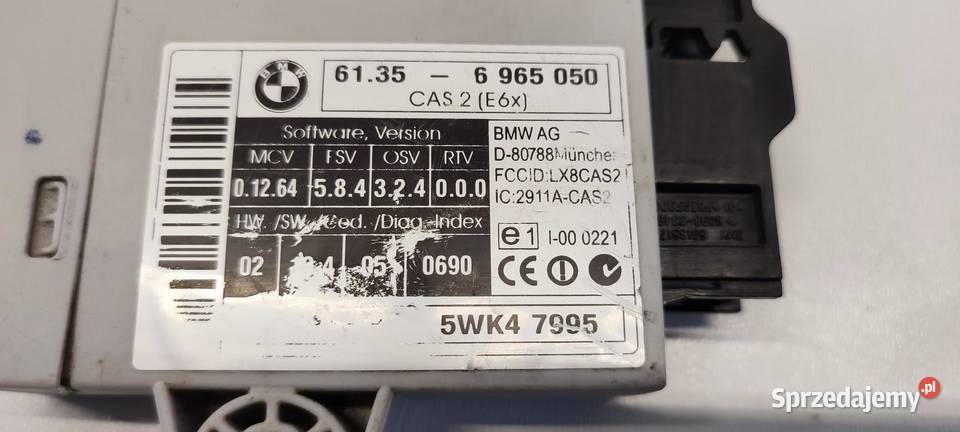 BMW E39 MODUŁ STEROWNIK CAS 6965050