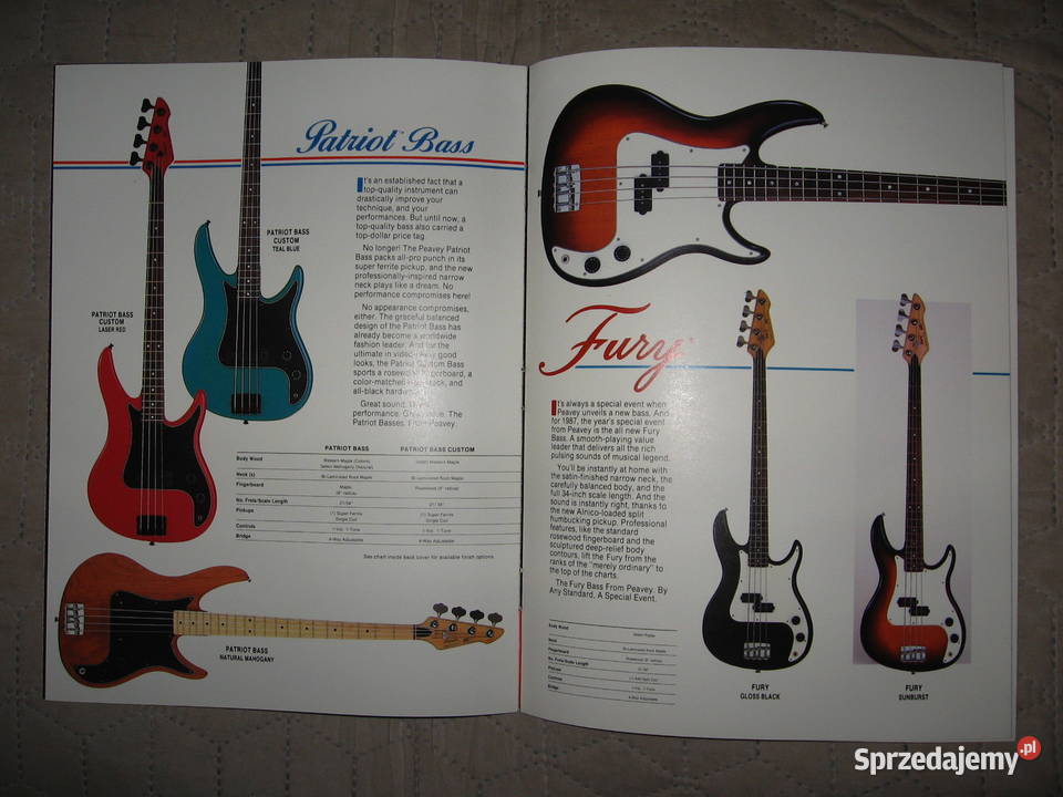 Peavey Fretted Instruments katalog gitar Kępice