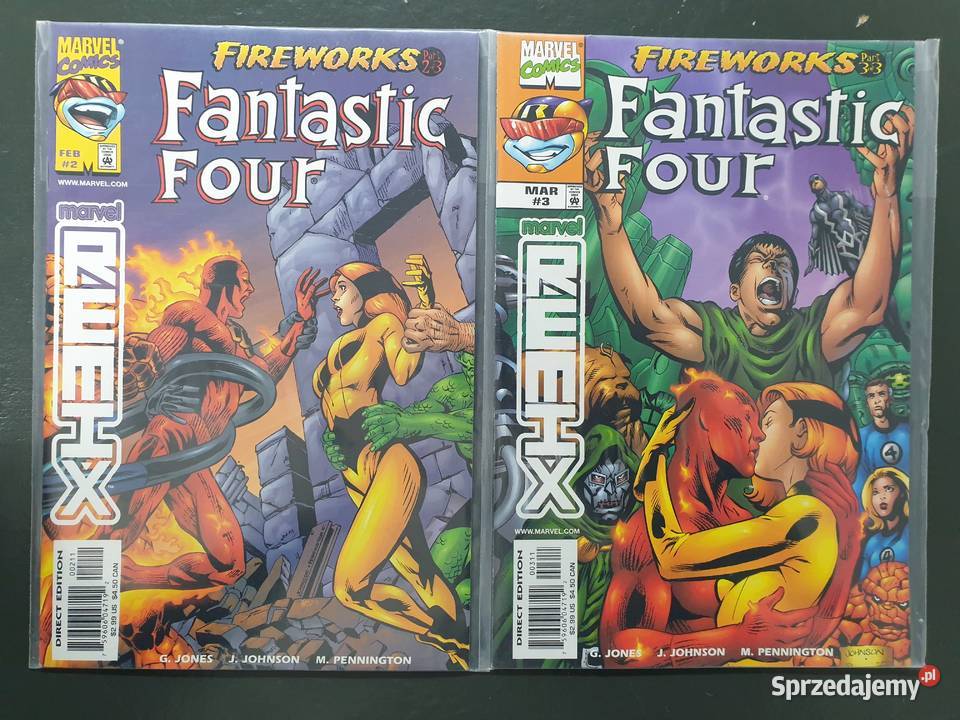Fantastic Four 8 oryginalnych komiksów Marvel Komiksy
