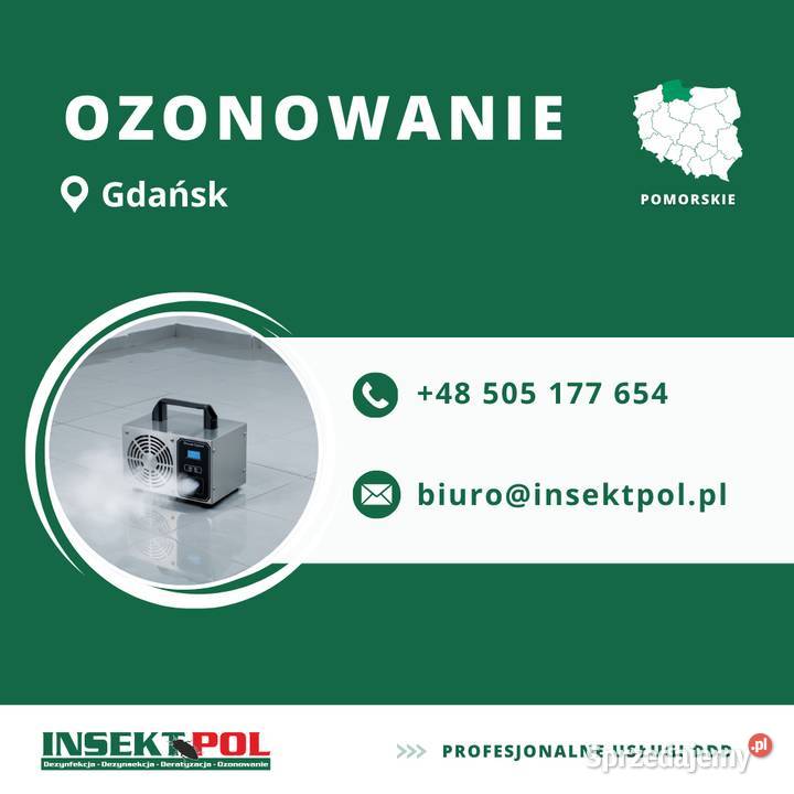 Ozonowanie Gdańsk Ozonowanie mieszkań pomorskie