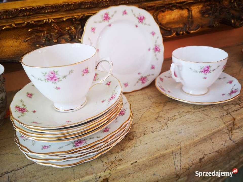 Filiżanka z talerzykiem deserowym Royal Osborne Gdańsk