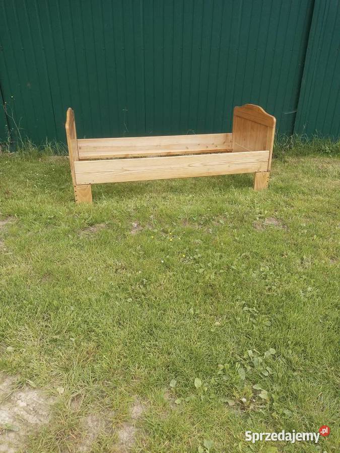 Łóżko jednoosobowe dębowe Janów Lubelski