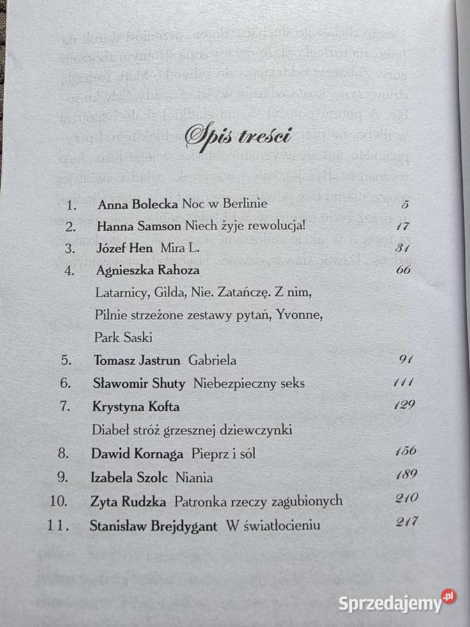 Pikanterie Opowiadania miłosne Kraków