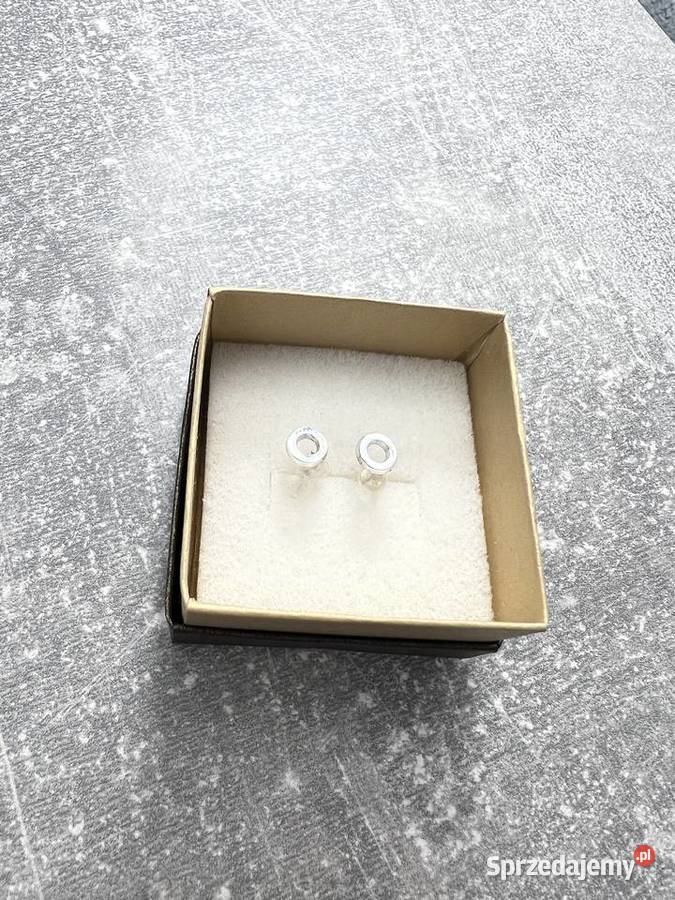 Kolczyki srebrne kółka koła Jasło