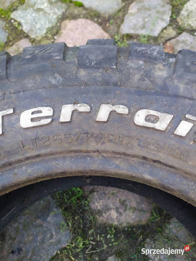 Opony BFGOODRICH MT 26570R17 zachodniopomorskie Nowogard sprzedam