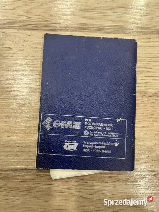 Książeczka serwisowa mz etz 125150 org DDR Kolbuszowa