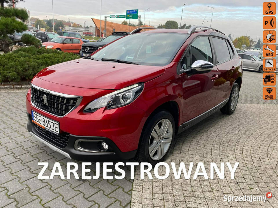 Peugeot 2008 benzynka nawigacja kamera cofania elektrochrom. lusterka boczne Żory
