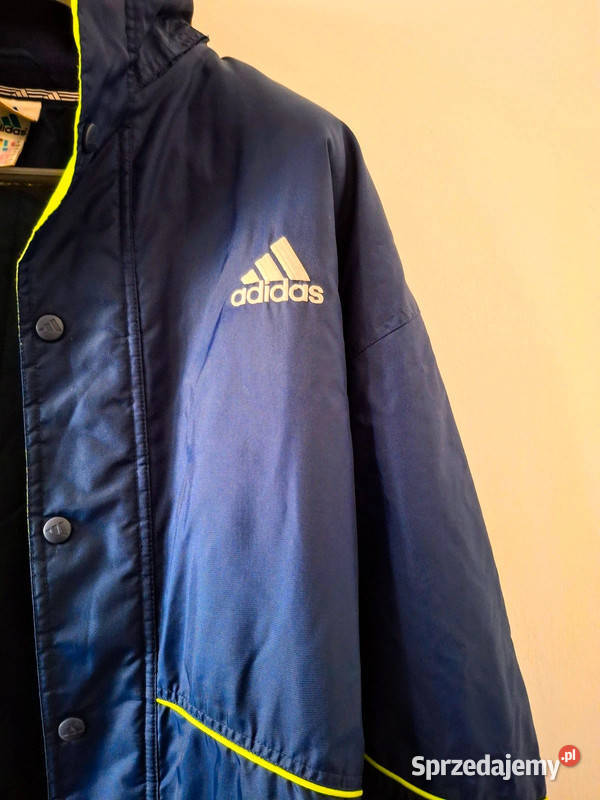 Kurtka vintage Adidas granatowa z neonowymi lubuskie Zielona Góra