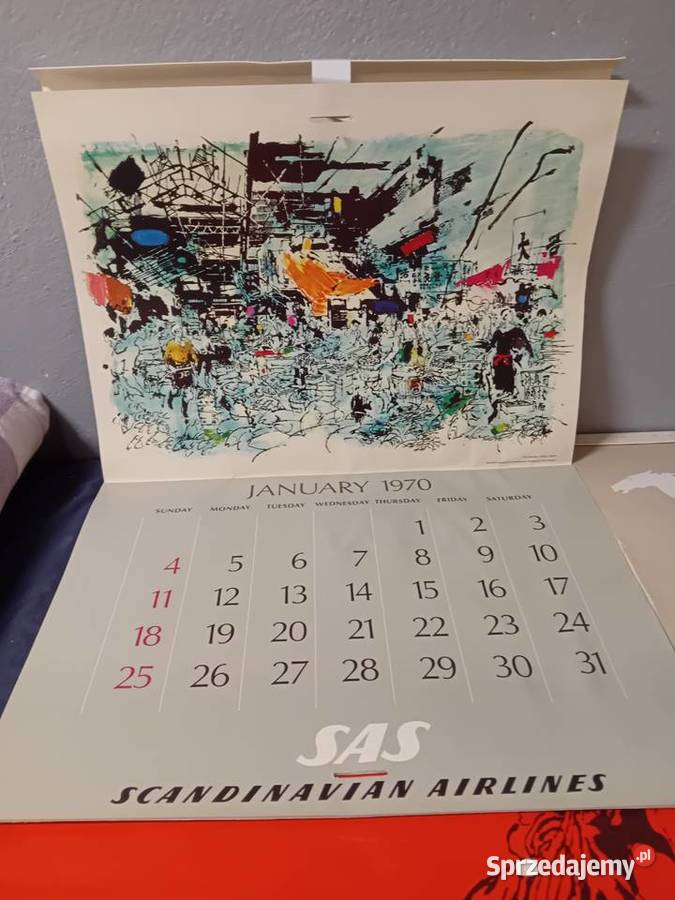 Scandynawia SAS CALENDAR 1970 1973 1974 1976 śląskie sprzedam