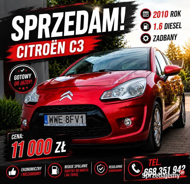 citroen c3 2010 manualna Węgrów