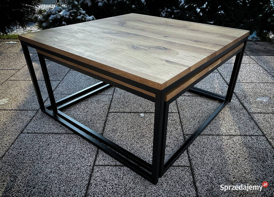 Stolik kawowy Double 2w1 coffe table stół dębowy Wieliczka