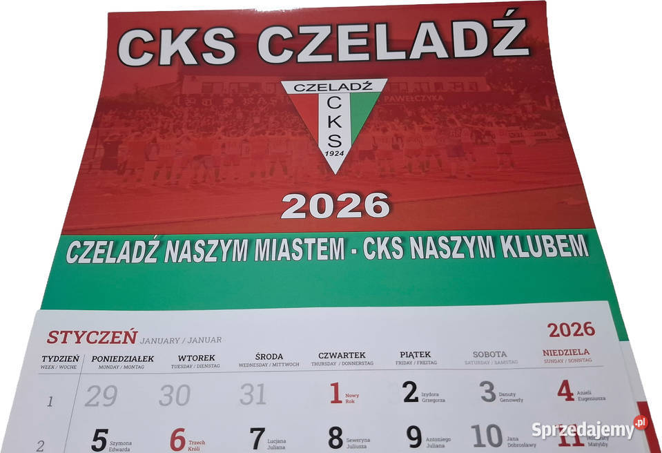 Kalendarz 2026 Czeladzki Klub Sportowy CKS śląskie