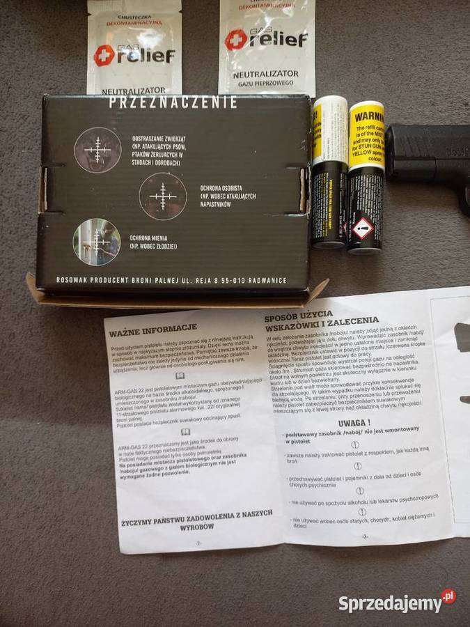 PISTOLET miotacz gazu ROSOMAK 22 Mława