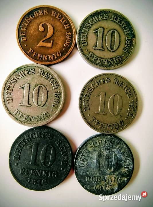Monety cesarstwa niemieckiego Numizmatyka Żory