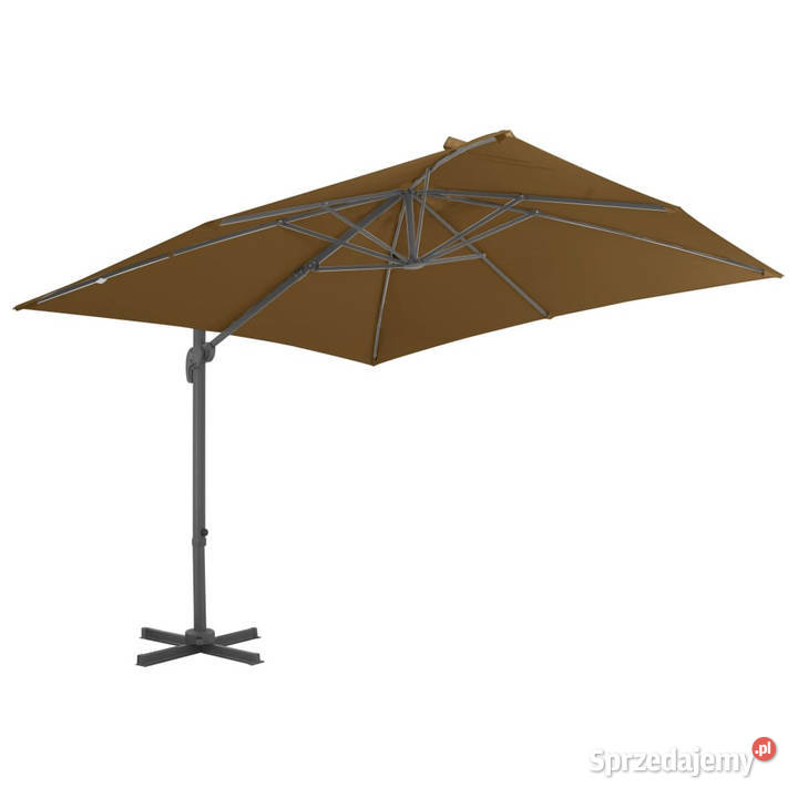 Parasol ogrodowy z przenośną podstawą taupe Warszawa