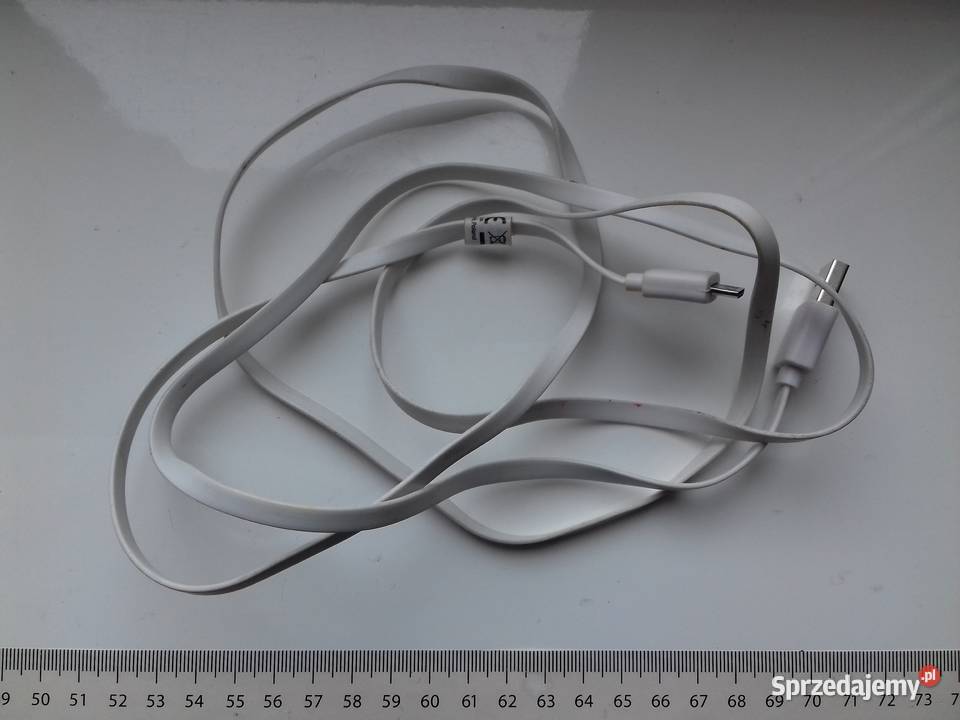 Kabel USB microUSB 150 płaski biały używany kujawsko-pomorskie