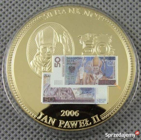 MATKA TERESA JAN PAWEŁ ZŁOTO SREBRNY HOLOGRAM śląskie Sosnowiec