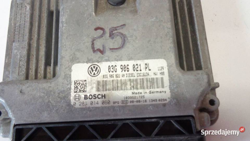 KOMPUTER VW GOLF 19 TDI 0281014060 03G906021 Rakoniewice