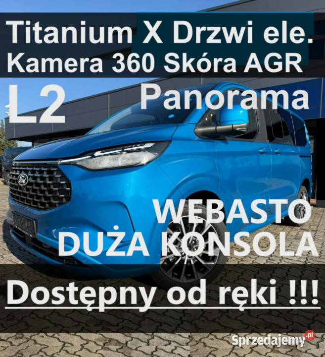 Ford Tourneo Custom L2 170 Titanium X Elektr automatyczna zachodniopomorskie Szczecinek