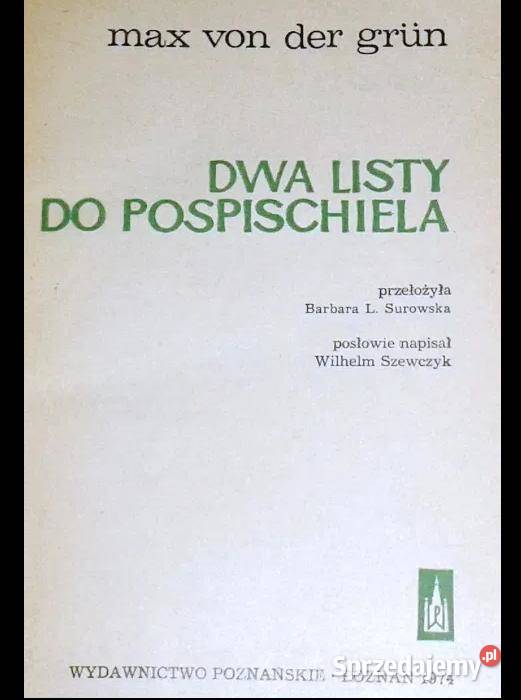 Dwa listy do Pospischiela von der Grun
