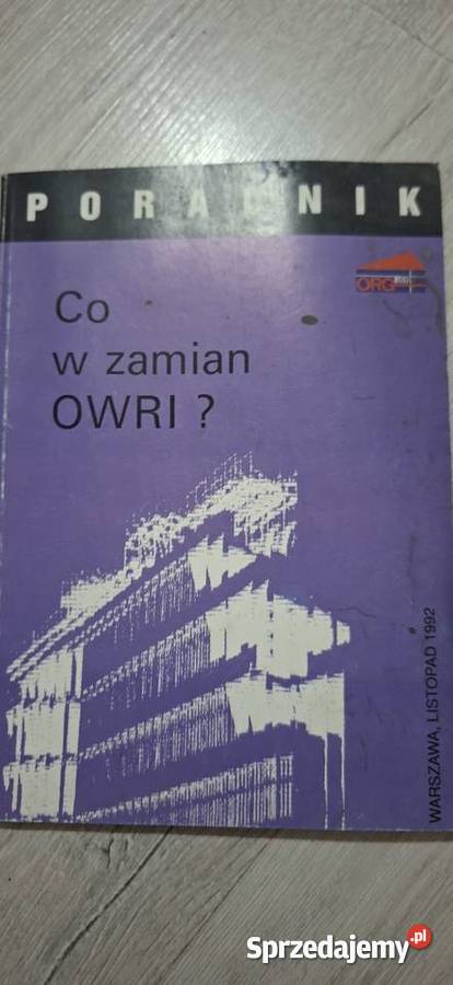 Unikat Poradnik Co w zamian OWRI Jerzy Orłowski wielkopolskie Swarzędz