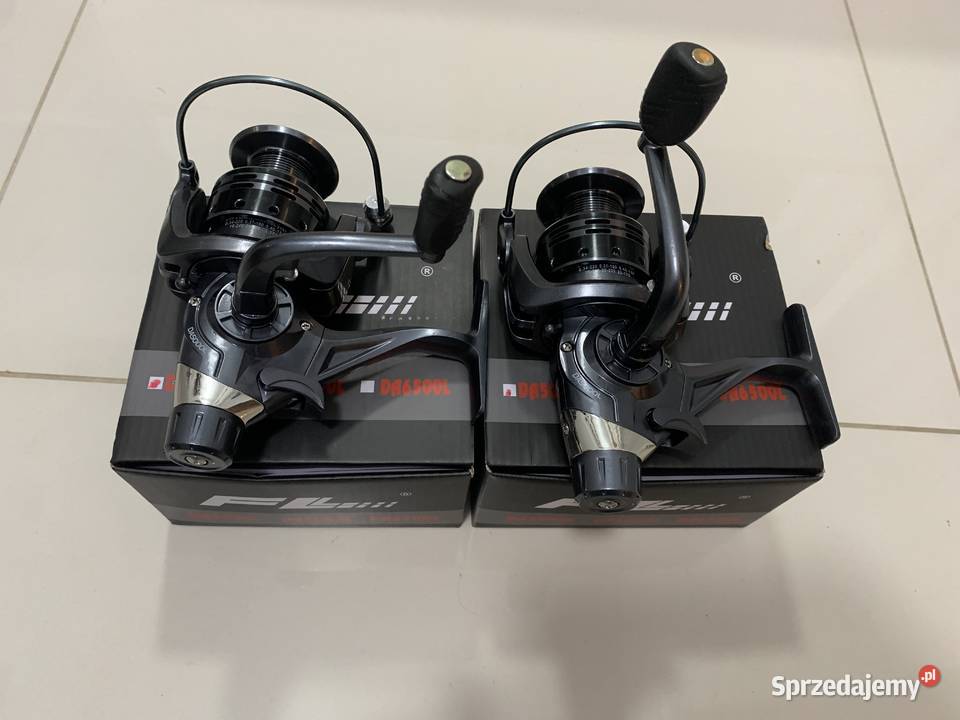 Kołowrotki metalowe z wolnym biegiem Wędkarstwo Warszawa sprzedam