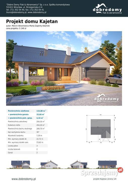 Nowoczesny dom parterowy 155m2 z garażem Rok budowy 2025