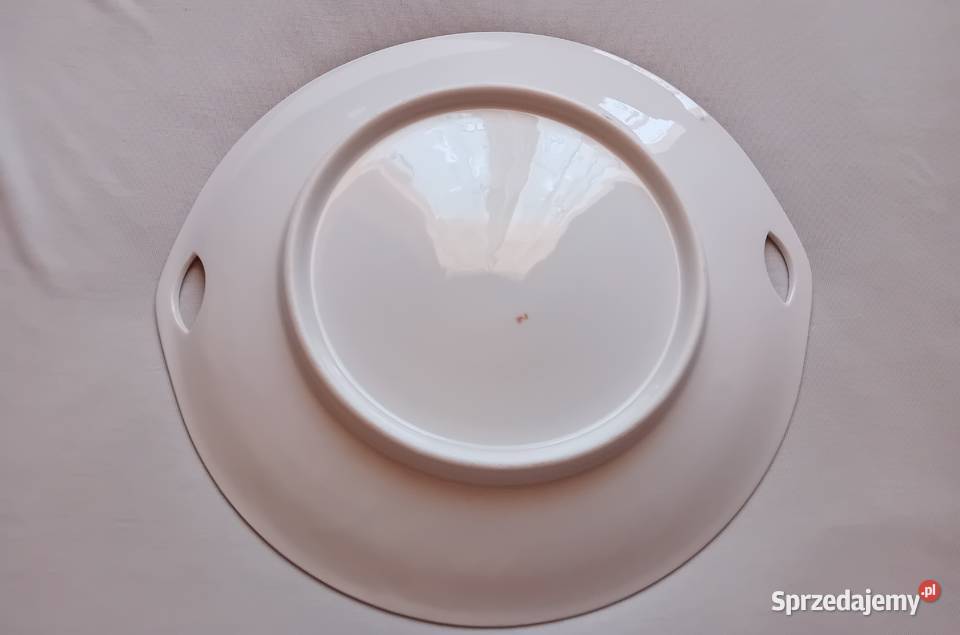 Porcelanowa patera z inskrypcją z modlitwy Koźminek