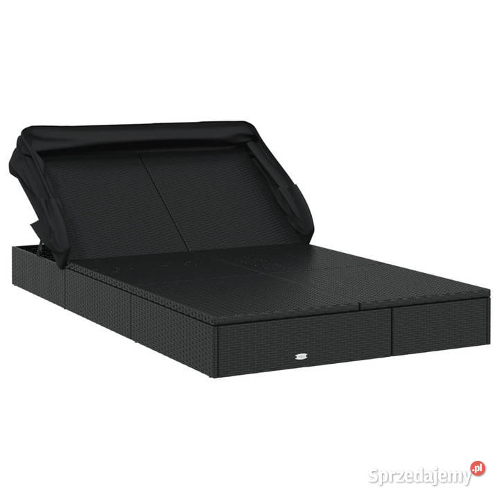 Leżak 2os składany dach czarny 213x118x97 Warszawa sprzedam