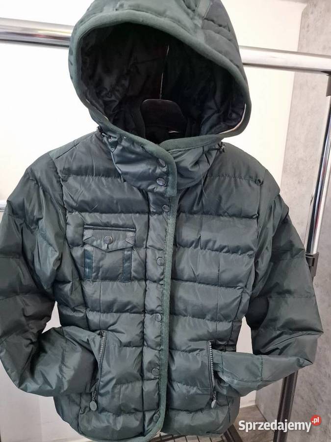 Kurtka Pikowana Xs S M Zieleń Butelkowa