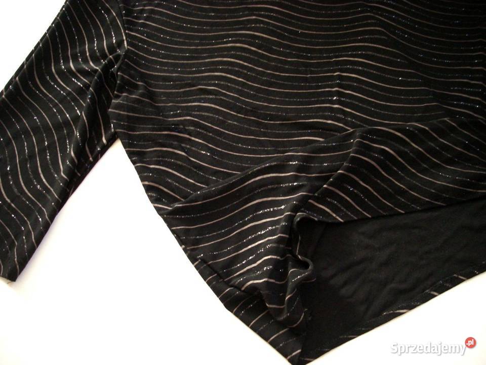 Cazrna Bluzka Brokat święta 46 48