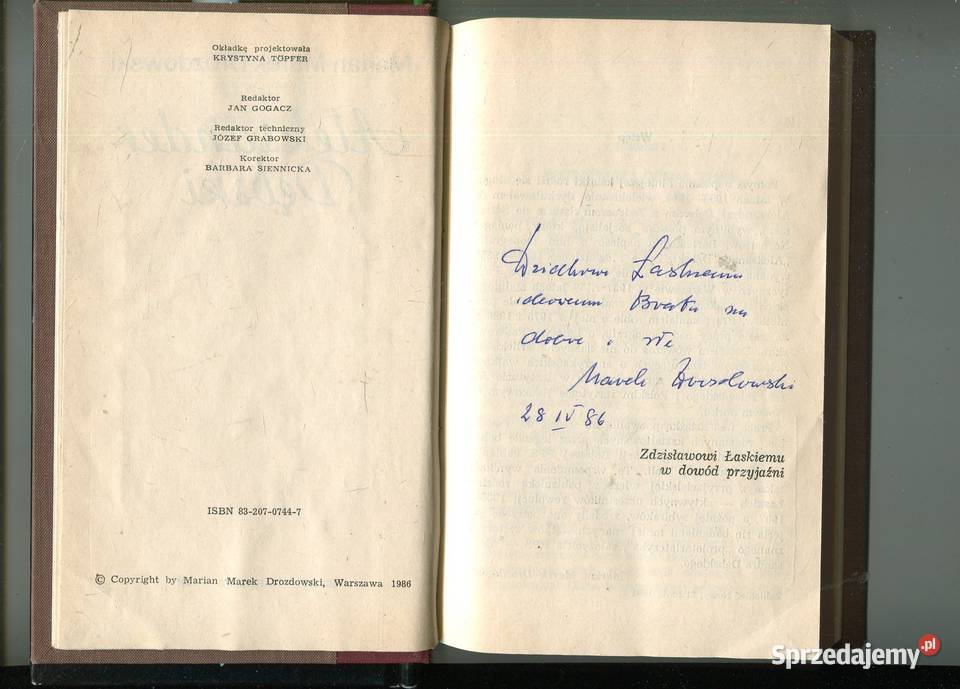 Aleksander Dębski Marian Marek Drozdowski Rok wydania 1986 Szczecin