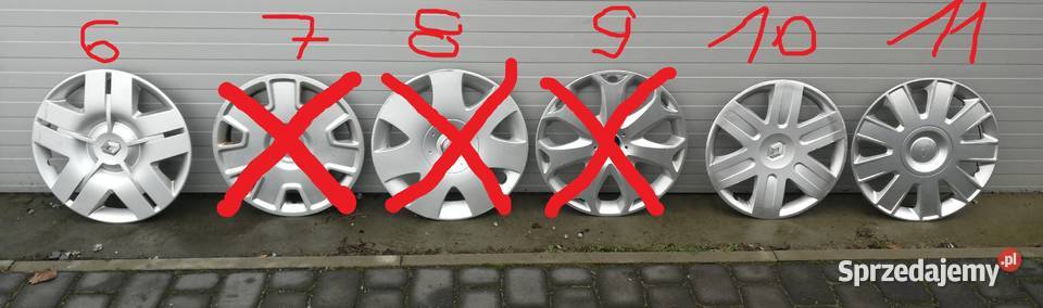 Kołpaki 1516 AUDI VW OPEL FORD RENAULT NISSAN Kołpaki