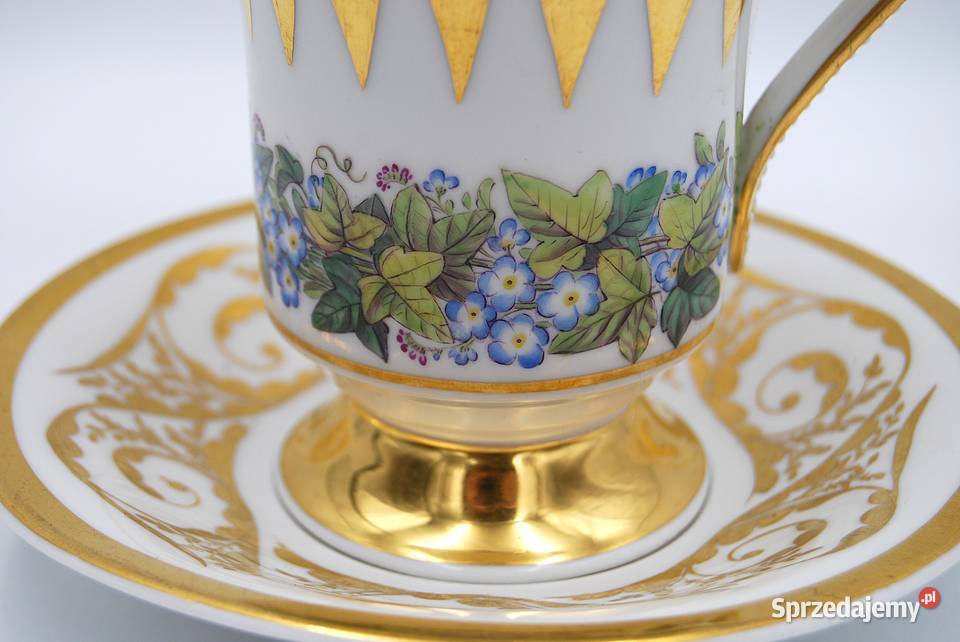 Porcelana KPM zestaw duo filiżanka ze spodkiem I Poznań