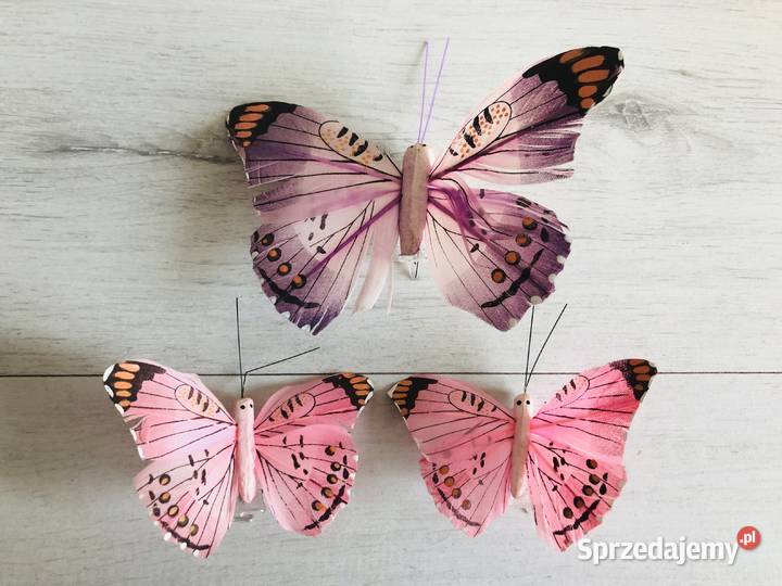 NOWE Wielkanoc ozdoby motylki zawieszki 3 sztuki łódzkie Łódź