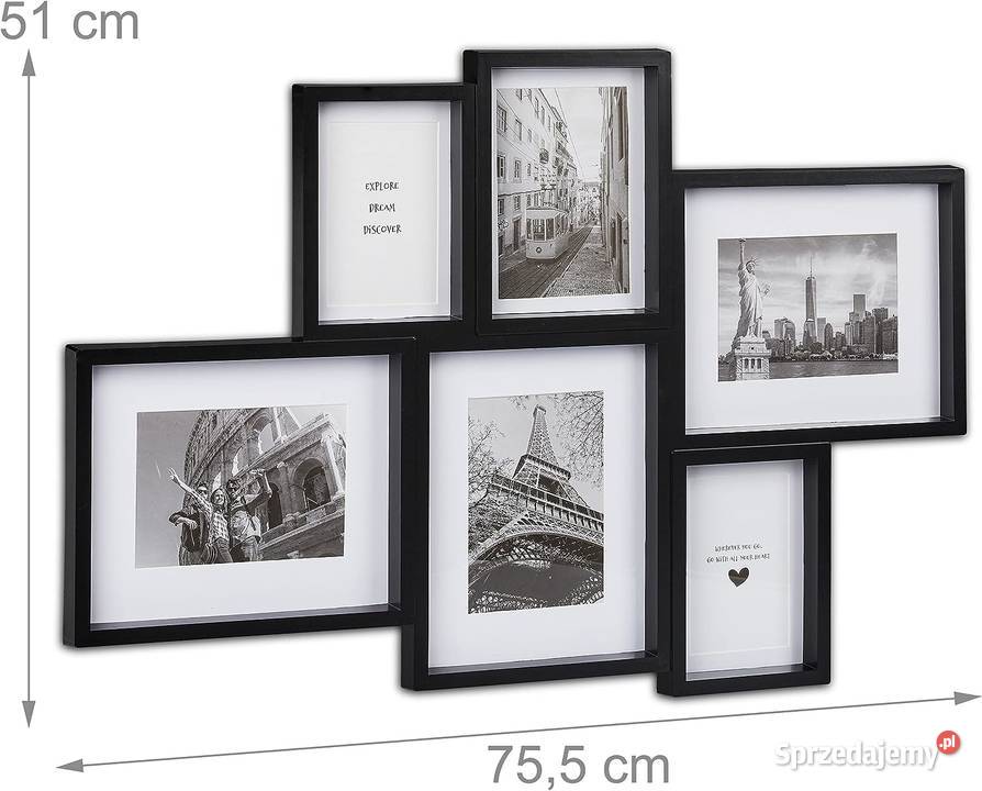 Multiramka Fotokolaż Ramka Na Zdjęcia 75x51 Stalowa Wola