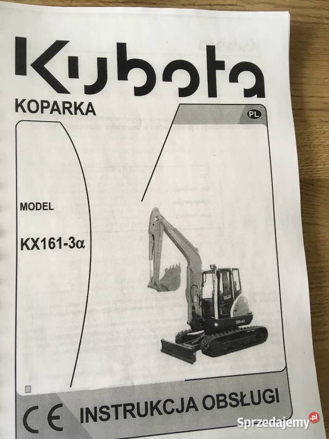 dtr instrukcja obsługi koparka kubota kx1613a i Pozostałe Szczecin sprzedam