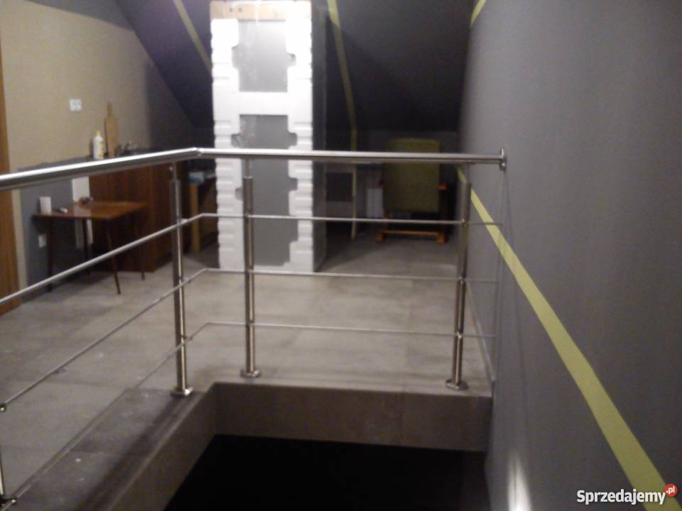 balustrada nierdzewna szlifowana na 3 pręty rura Radomsko sprzedam