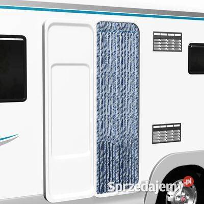 vidaXL Zasłona na owady niebieski szarość i biel Warszawa