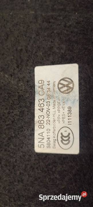 VW TIGUAN II PODŁOGA BAGAŻNIKA 5NA863463