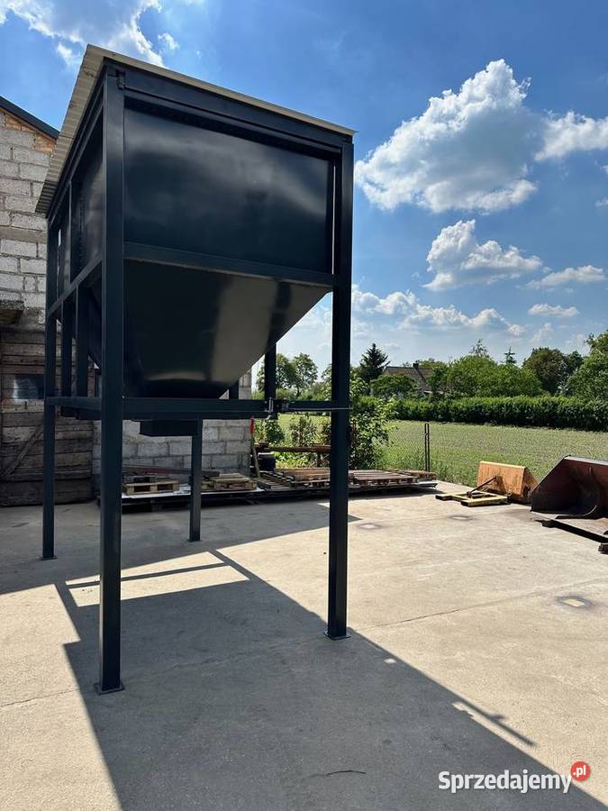 Kosz zasypowy do big bag workownica zasobnik 65 łódzkie Niedrzew Pierwszy