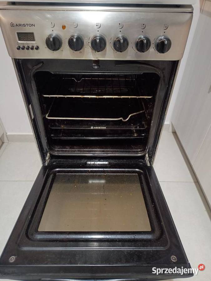 Kuchenka gazowo elektryczna Ariston inox 50 Puławy