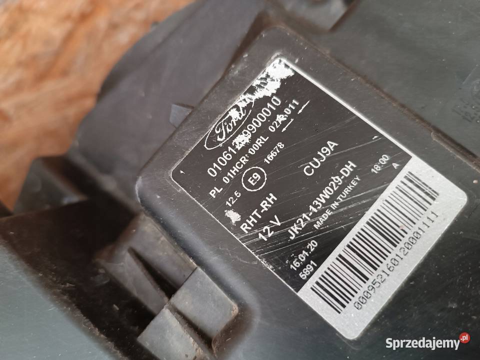 LAMPA REFLEKTOR PRAWY PRZÓD EU JK2113W029DH FORD Lampy przednie Nowy Tomyśl